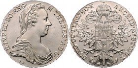 Maria Theresia 1740 - 1780
 Taler 1780 S.F. Wien. 28,10g. Hafner 57 stgl