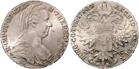 Maria Theresia 1740 - 1780
 Taler 1780 S.F. Rom für Abesinien. 28,04g. Hafner 71 vz