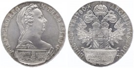 Maria Theresia 1740 - 1780
 Taler 1780 28,08g. Hafner 118 stgl