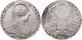 Maria Theresia 1740 - 1780
 Taler 1780 S.F. mit Kontermarke von Quaiti 1889 - 1900. 27,98g vz