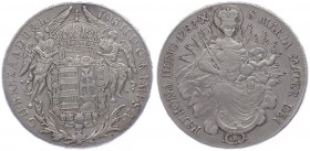 Joseph II. als Alleinregent 1780 - 1790
 Madonnentaler 1782 B Kremnitz. 27,84g. Her. 147 ss+