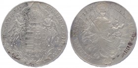 Joseph II. als Alleinregent 1780 - 1790
 Madonnentaler 1782 B Kremnitz. 27,88g. Her. 147 ss+