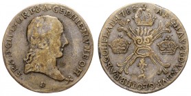 Joseph II. als Alleinregent 1780 - 1790
 1/4 Kronentaler 1788 B Zeitgenössische Fälschung. Kremnitz. 6,69g. vergl. Her. 208 s/ss