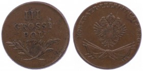 Franz II. 1792 - 1806
 III Grossi 1794 für Polen. Wien. 11,59g. Her. 1224 vz