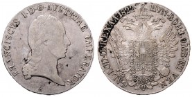 Franz I. 1806 - 1835
 Taler 1822 B Kremnitz. 28,04g. Fr. 164 f.ss/ss