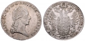 Franz I. 1806 - 1835
 Taler 1824 C Prag. 28,00g. Fr. 177 ss