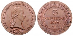 Franz I. 1806 - 1835
 3 Kreuzer 1812 B Kremnitz. 11,79g. Fr. 518 vz/stgl