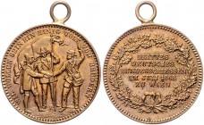 Franz Joseph I. 1848 - 1916
 Schützenmedaille - Br 1868 Schützenpreis auf das III. Deutsche Bundesschießen in Wien, wohl von Hans Denk, Dm 22 mm. Wie...