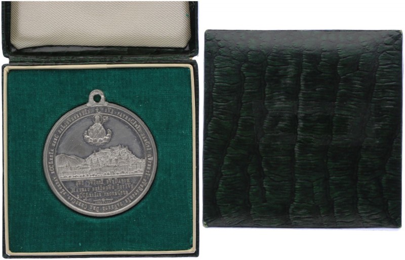 Franz Joseph I. 1848 - 1916
 Zinnmedaille 1882 auf das 1300 Jahre Stiftsjubiläu...