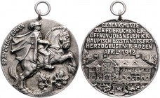 Franz Joseph I. 1848 - 1916
 Schützenmedaille - Ag 1912 Schützenpreis auf das Festschießen zur Eröffnung des K & K Hauptschießstandes Erzherzog Eugen...