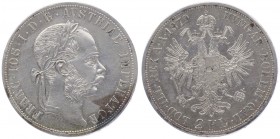 Franz Joseph I. 1848 - 1916
 2 Gulden 1879 Wien. 24,74g. Fr. 1378 ss/vz