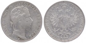 Franz Joseph I. 1848 - 1916
 Gulden 1858 M Mailand. 12,26g. Fr. 1449 ss