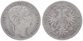 Franz Joseph I. 1848 - 1916
 Gulden 1870 A Wien. 12,24g. Fr. 1489 f.ss