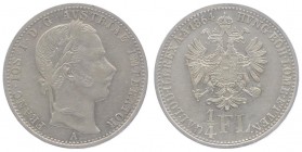 Franz Joseph I. 1848 - 1916
 1/4 Gulden 1864 A Wien. 5,30g. Fr. 1543 vz