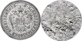 Franz Joseph I. 1848 - 1916
 4 Kreuzer 18-- 3,55g. Zinnabschlag des Revers. Fr. 1620 vz/stgl