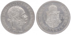 Franz Joseph I. 1848 - 1916
 1 Forint 1883 KB Kremnitz. 12,30g. Fr. 1787 vz/stgl