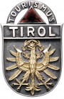 1. Republik 1918 - 1933 - 1938
 Ag-Verdienstanstecker o. J. von der Tiroler Tourismus AG, Adler vergoldet und oben ein Halbedelstein, punziert, von K...