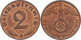 Österreich im 3. Reich 1938 - 1945
 2 Reichspfennig 1939 B Wien stgl