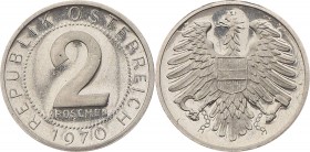 2. Republik 1945 - heute
 2 Groschen 1970 Wien PP
