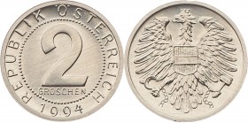 2. Republik 1945 - heute
 2 Groschen 1994 Wien hgh