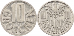 2. Republik 1945 - heute
 10 Groschen 1965 Wien PP
