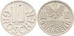 2. Republik 1945 - heute
 10 Groschen 1995 Wien hgh