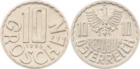 2. Republik 1945 - heute
 10 Groschen 1996 Wien hgh
