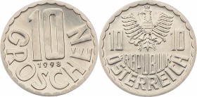 2. Republik 1945 - heute
 10 Groschen 1998 Wien hgh