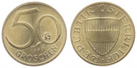 2. Republik 1945 - heute
 50 Groschen 1959 Wien stgl