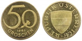 2. Republik 1945 - heute
 50 Groschen 1963 Wien PP
