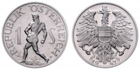 2. Republik 1945 - heute
 1 Schilling 1947 Wien. 2,00g. Her. 55 PP