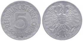 2. Republik 1945 - heute
 5 Schilling 1957 Wien ss+