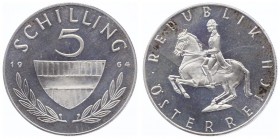 2. Republik 1945 - heute
 5 Schilling 1964 Wien PP