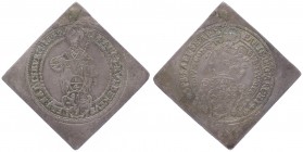 Salzburg - Erzbistum Paris Graf Lodron 1619 - 1653
 1/4 Talerklippe 1642 Salzburg. 7,16g. Hsp. HZ 1567 ss