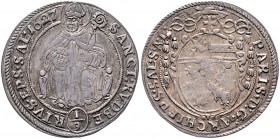 Salzburg - Erzbistum Paris Graf Lodron 1619 - 1653
1/9 Taler 1627 Salzburg. 3,14g. HZ 1601 ss