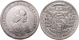 Salzburg - Erzbistum Sigismund Christoph Graf Schrattenbach 1753 - 1771
 Taler 1754 F.M.K. Salzburg. 28,04g. HZ 2979 vz/stgl