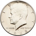 USA
 Lot 4 Stück 1/2 Dollar, D, 1968 D, Philadelphia, Denver, KM 199, 202a stgl