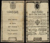 Wiener Stadt Banco (Gulden)
 5 Gulden 1806 Wien. Richter 39, K&K 41a II