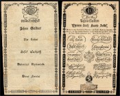 Wiener Stadt Banco (Gulden)
 10 Gulden 1806 Wien. Richter 40, K&K 42a I/II