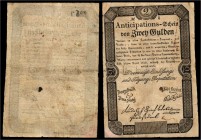 Einlösungs - Anticipationsscheine
 1, 2 Gulden 1811, 1813, Richter 45,51, K&K 47a,53a IV/III