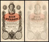 Priv. Österreichische Nationalbank
 1 Gulden 1.1.1858, Serie Dd , Richter-128, K&K-91a III+