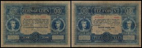 Österreichisch-ungarische Bank
 10 Gulden 1.5.1880, Richter-141, K&K-104a III+