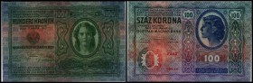 Österreichisch-ungarische Bank (Kronen)
 100 Kronen 2.1.1912, Richter-156, K&K-119a I