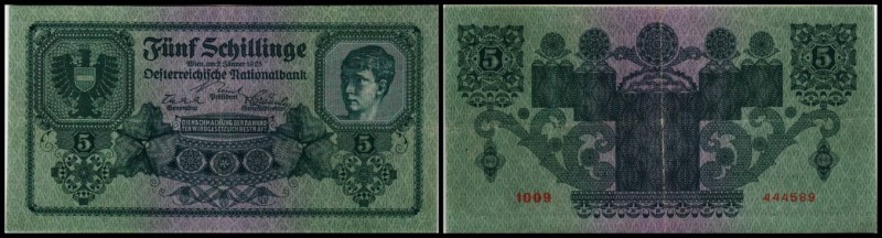 Österreichische Nationalbank
 5 Schillinge 2.1.1925, Richter-225, K&K-178a II/I...