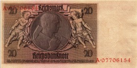 Österreich im III. Reich (1938/1945)
 Lot 4 Stück, 20 RM 1929, Ser.B/Y, E/S, K/P,LA, Richter-244a, K&K-194a, Gr-181a Friedensdruck (ausgegeben ab 193...