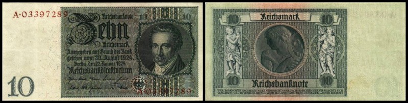 Österreich im III. Reich (1938/1945)
 Lot 3 Stück, 10 RM 1929, Ser.A(braun) C,F...