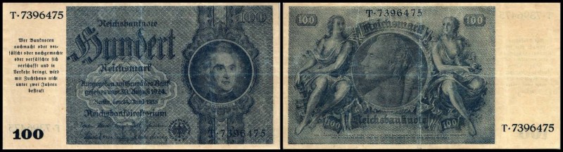 Österreich im III. Reich (1938/1945)
 100 RM 24.6.1935, Richter-252/II, K&K-205...