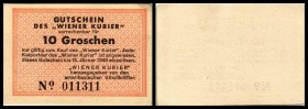 Österreich im III. Reich (1938/1945)
 10 Groschen o.D.-15.1.1948, Richter- Regionalausgaben R71a Notausgabe Wiener Kurier I/I-