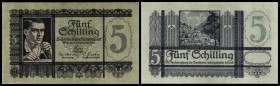 Österreichische Nationalbank (ab 1945)
 5 Schilling 4.9.1945, schwarzblau, Richter-273aII, K&K-228a I