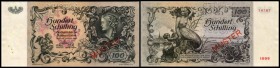 Österreichische Nationalbank (ab 1945)
 100 Schilling 3.1.1949, MUSTER, min. fleckig, Richter-278a, K&K-233s I-
